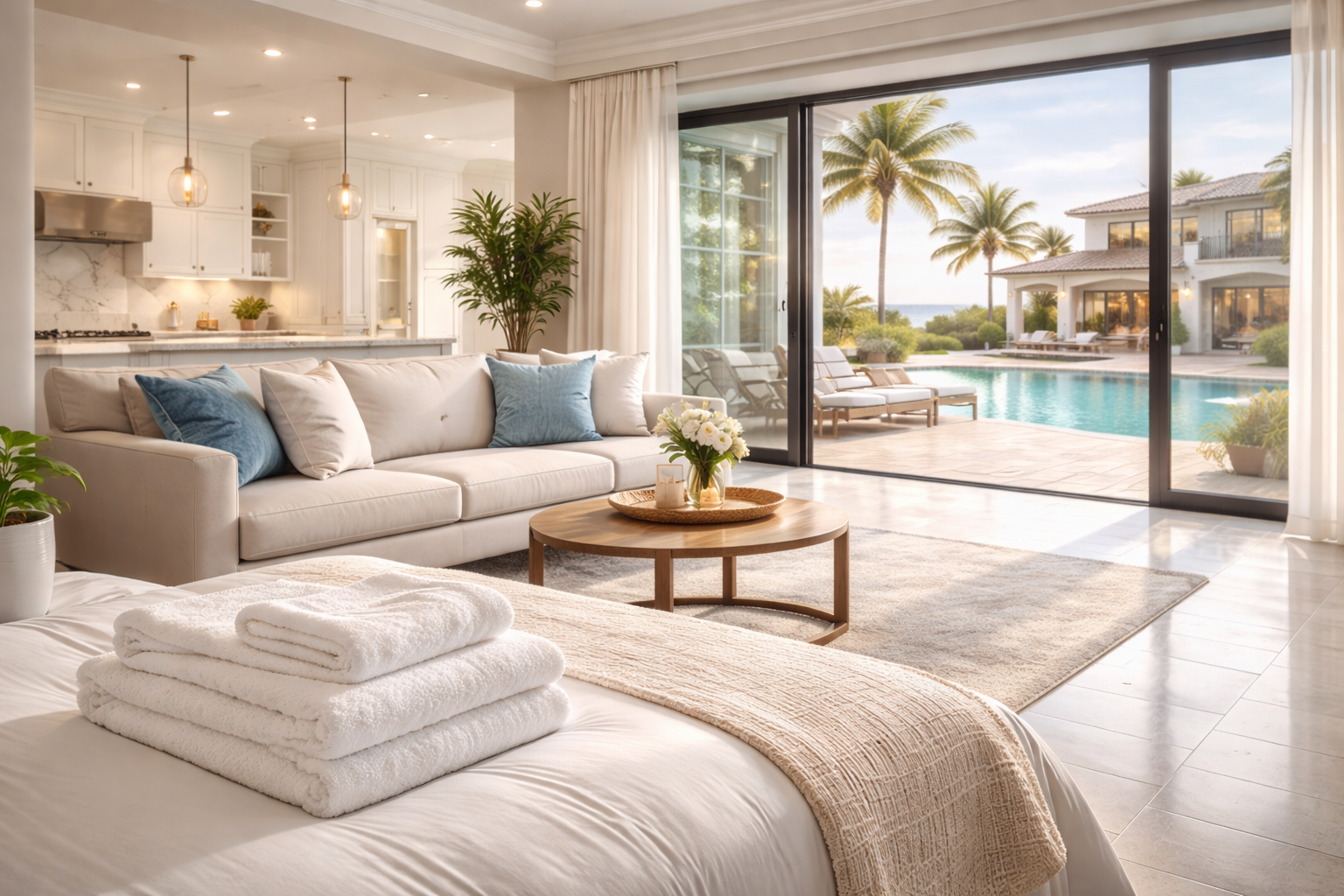 Luxury rental presentation showing the standard behind the services