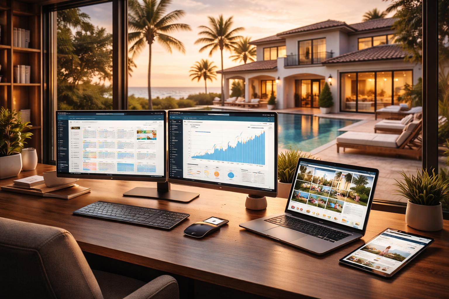 Luxury property interior with a calm elevated hospitality feel
